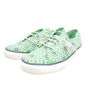Sperry Top-Sider Sneakers Women's Size 10 Green Canvas